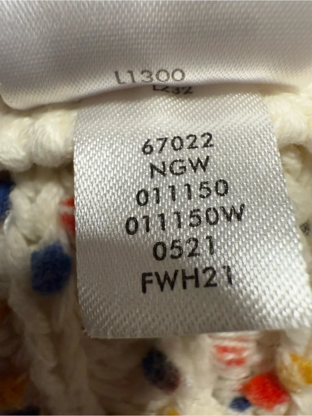 Hanna Andersson Girls Confetti Knit Cardigan Sweater 120 6-7